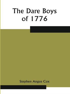 cover image of The Dare Boys of 1776